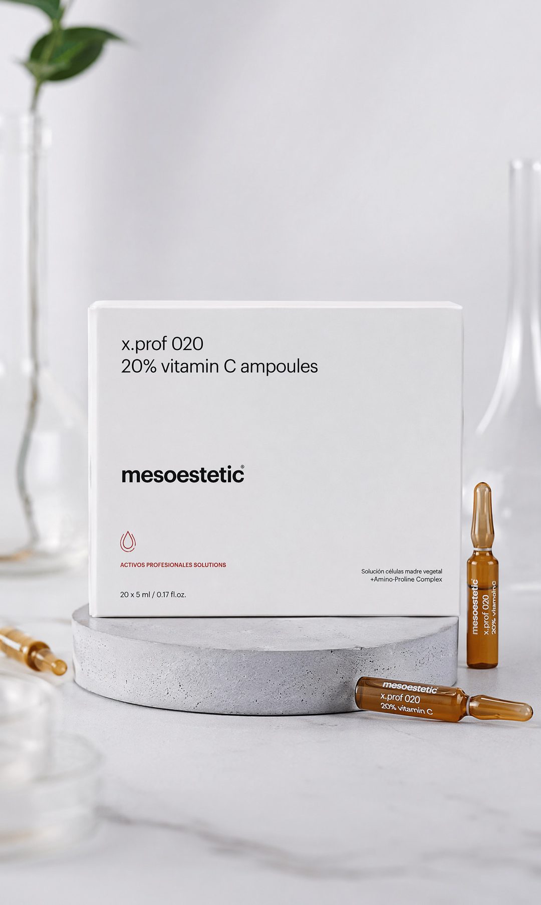Microneedling · Vitamina C x.prof 020 Mesoestetic